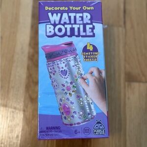 PURPLE LADYBUG:  DECORATE YOUR OWN WATER BOTTLE - Ages 6+ - NEW IN BOX